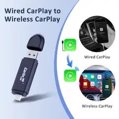 GENERICO - ADAPTADOR CARLINKIT MINI 5 PRO INALÁMBRICO CARPLAY Y ANDROID AUTO UNIVERSAL PLUG & PLAY