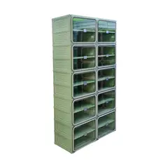GENERICO - ZAPATERA DE PLASTICO PLEGABLE 40 PARES