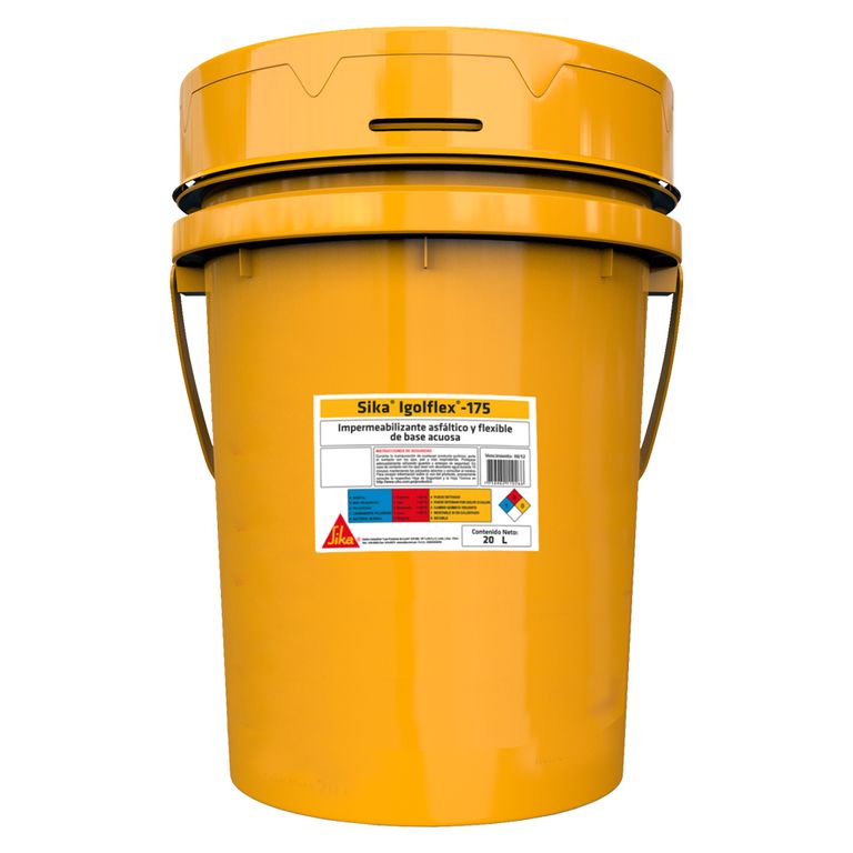 Recubrimiento asfáltico impermeable Sika Igolflex-175 Negro x 20L