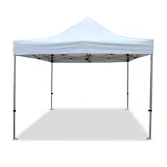 GENERICO - Toldo Carpa Plegable Moderno 3x3m Resistente Protección para Eventos Ferias Blanco