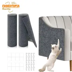 GENERICO - RASCADOR PROTECTOR ADHESIVO DE MUEBLES PARA GATOS GRAFITO 60 cm x 30 cm