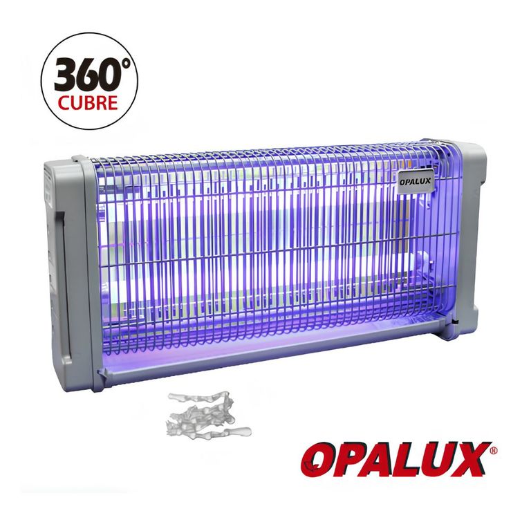 Insectocutor Electrónico OPALUX LED 30W 100 m² Mata Insectos Eléctrico 2x15W