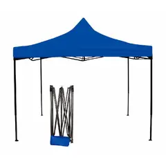 GENERICO - Toldo Plegable 3x3 Metros Azul Impermeable  Carpa Portátil con Protección UV