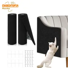 GENERICO - RASCADOR PROTECTOR ADHESIVO DE MUEBLES PARA GATOS NEGRO 100 cm x 40 cm