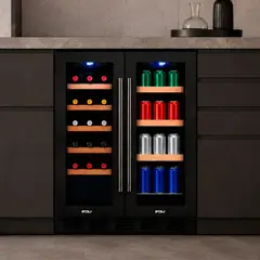 FDV - Cava de Vinos 20 Botellas + 50 Latas Dual Elite Black FDV