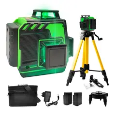 GENERICO - PACK LASER NIVELADOR 12 LINEAS 3D + TRIPODE