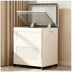 INSPIRA MARKET - Caja Baúl Organizador  Multiusos con Ruedas Almacenamiento para Hogar, Oficina y Dormitorio