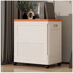 INSPIRA MARKET - Caja Baúl Organizador  Multiusos con Ruedas Almacenamiento para Hogar, Oficina y Dormitorio