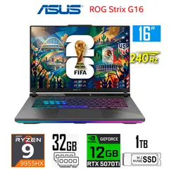 ASUS - Laptop Asus ROG Strix G16 Ryzen 9-9955HX Nvidia 12gb RTX5070ti 32gb Ram 1tb Ssd 16″ 2.5K 240Hz