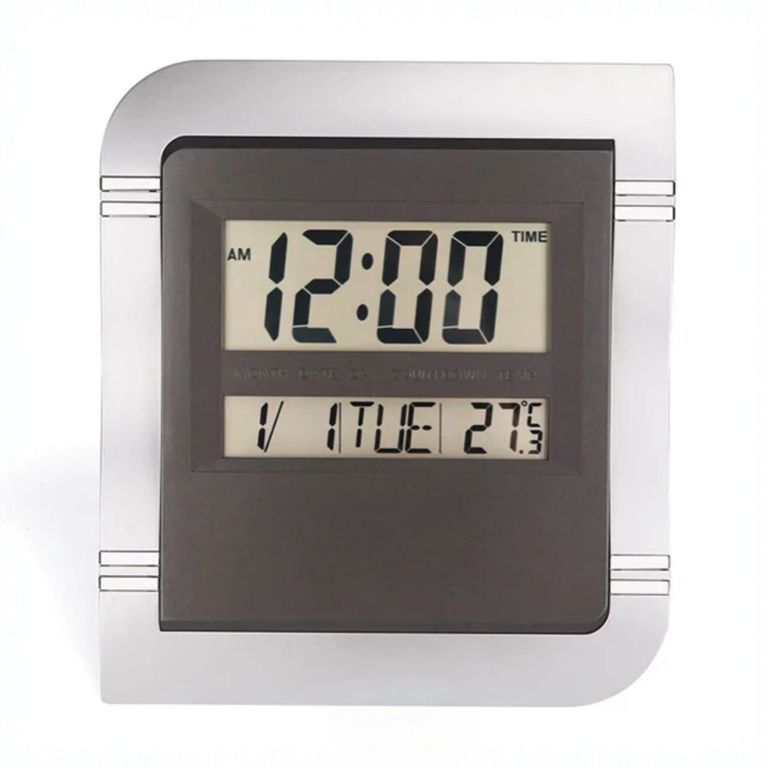 Reloj de Mesa DigitalGrande con Calendario, Temperatura y Alarma 27 x 23 cm