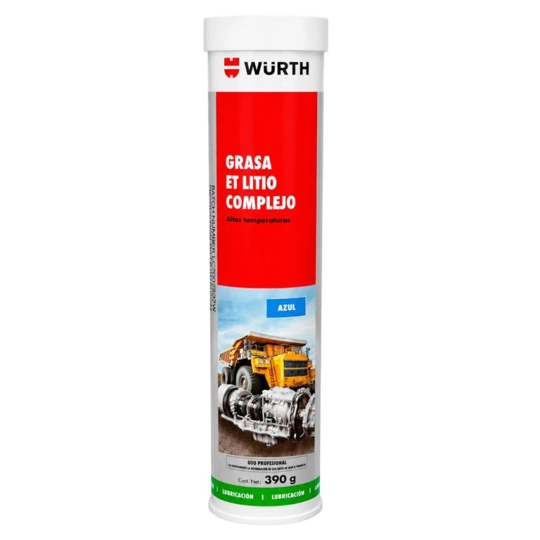 Grasa de Litio Complejo Würth Azul 390 g para Altas Temperaturas Rodamientos y Maquinaria