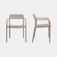 NIHM - SILLA COMEDOR LUVY POLIPROPILENO BEIGE