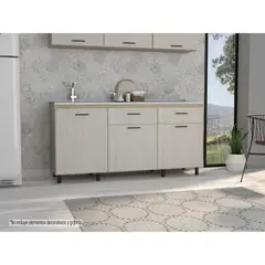 TUHOME - Mueble Cocina Con Lavaplatos Derecho Gante Rovere Y Niebla