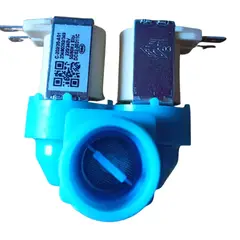 SAMSUNG - Válvula para lavadora Samsung de 2 vías Electroválvula Samsung 2 bobinas color azul DC62-00311C