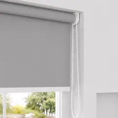 GENERICO - Cortina Roller Black Out  Premium 100% PVC 2.00 x 2.40 Gris DHS DECO