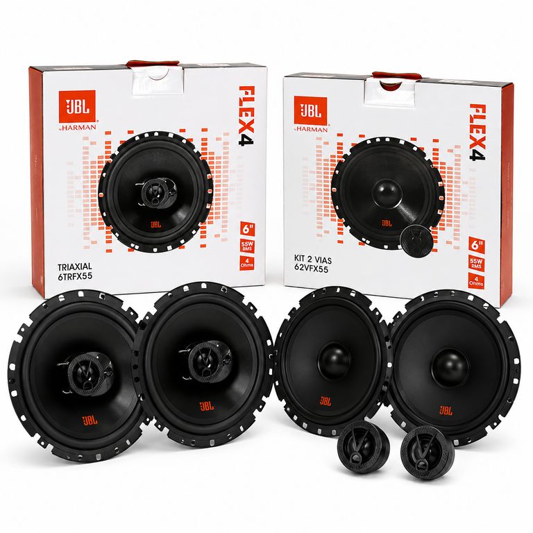 Combo JBL Flex Parlantes +Componentes 6PuLG