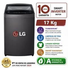 LG - Lavadora Carga Superior 17 kg WT17BVTB