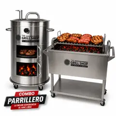 THE GRILL SHOP - COMBO PARRILLERO CILINDRO Y CAJA CHINA