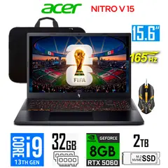 ACER - Laptop Gamer Acer Nitro V 15 Core i9 13900h  Nvidia 8gb Rtx 5060 2tb Ssd 32gb Ram 15.6 fhd 165hz