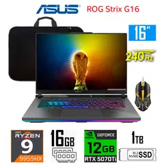 ASUS - Laptop Asus Rog Strix G16 16″ 2.5K 240Hz Ryzen 9-9955HX Nvidia 12gb RTX5070ti 16gb Ram 1tb Ssd
