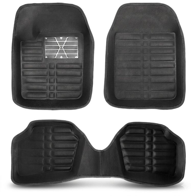 Piso Bandeja 3D Protector De Auto Universal Negro