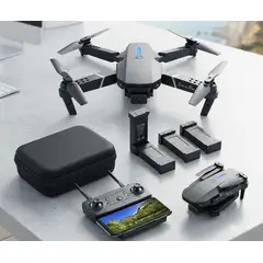 GENERICO - DRON 4K + DOBLE CAMARA + 3 BATERIAS + BOLSO