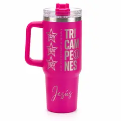 LITTLE BRU ACCESORIOS EXCLUSIVOS - Tomatodo Tumbler Universitario Lima Personalizable 1200ML Fucsia
