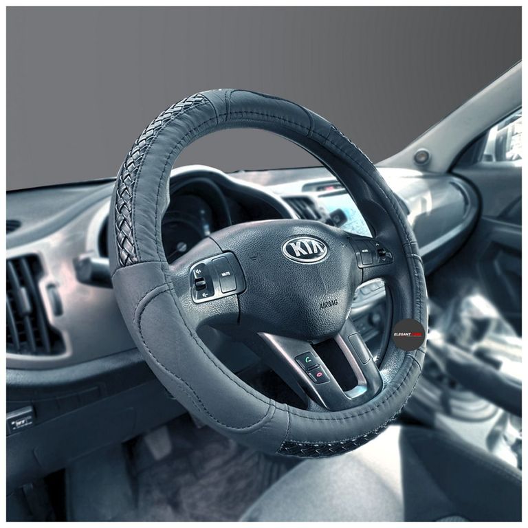 Funda de Volante De Lujo Elegant Grip Con Diseño