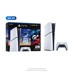 SONY - PS5 Consola Digital Slim Astro Bot + GT 7 Bundle 825GB