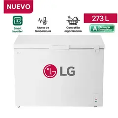 LG - Congelador con llave y Compresor Smart Inverter 273 Litros GC30BGW