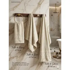 GOLDSUN - SET DE 3 TOALLAS DE BAÑO PREMIUN SUPER ABSERBENTES