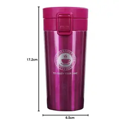 GENERICO - Termo de acero inoxidable con aislamiento al vacío de doble pared para café