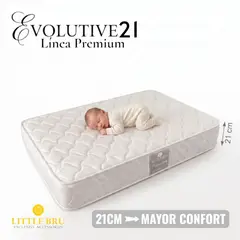 LITTLE BRU ACCESORIOS EXCLUSIVOS - Colchón Cuna para Bebes Little Bru Premium Evolutive21