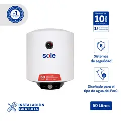 Sole - Terma Eléctrica Sole Evolución 1500W 50LT SOLTEEV050C