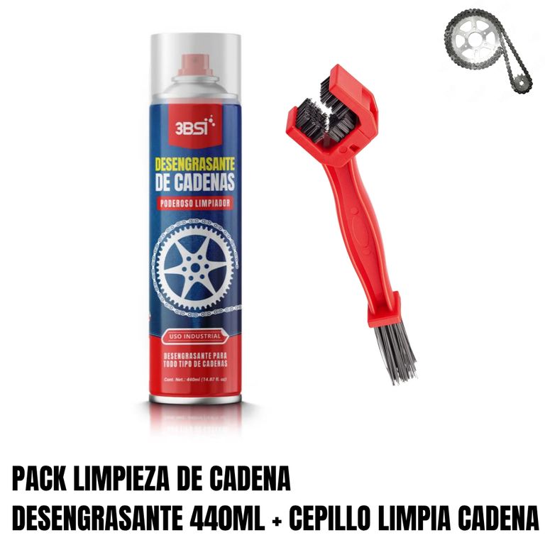 DESENGRASANTE Y CEPILLO LIMPIA CADENA PACK