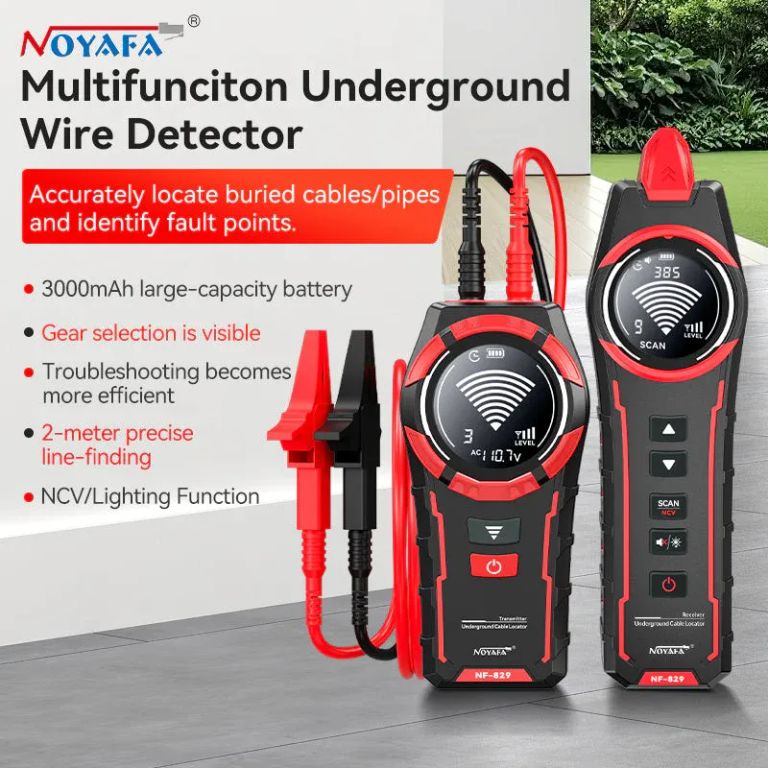 Noyafa NF-829 - Localizador de Cables, Tuberías y Fallas Subterráneas Todo-en-Uno - Electricistas