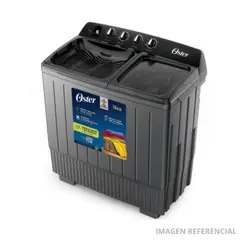 OSTER - Lavadora Semiautomática de Doble Tina Oster 18 kg Negra OS-PSAWMX18B