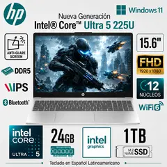 HP - Laptop HP 15-FD2355LA Intel Core Ultra 5 24GB RAM 1TB SSD 15.6" FHD W11