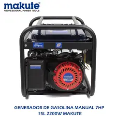 MAKUTE - GENERADOR DE GASOLINA MANUAL 7HP 15L 2200W MAKUTE