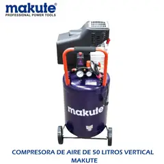 MAKUTE - COMPRESORA DE AIRE DE 50 LITROS VERTICAL - MAKUTE