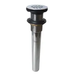 JAMECO - Desagüe para Lavatorio de 1 1/4" x 10" de Bronce tipo Sumidero sin Rebose