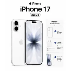 APPLE - Apple iPhone 17 256GB eSIM cargador  + Mica + Case