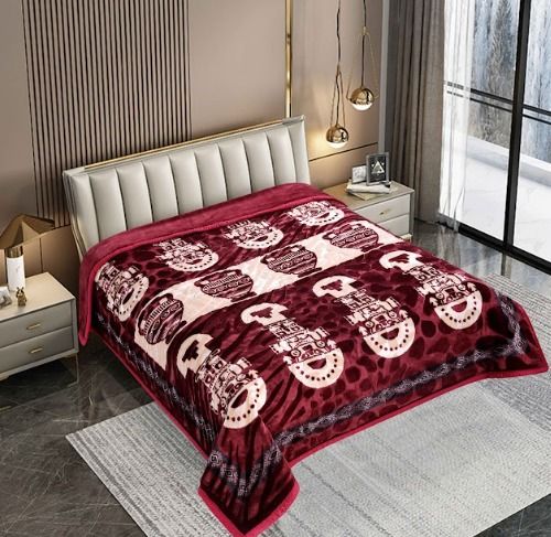 FRAZADA PREMIUM TERCIOPELO DOBLE PAÑO REVERSIBLE 4 KILOS 2 PLAZAS