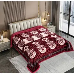 GOLDSUN - FRAZADA PREMIUM TERCIOPELO DOBLE PAÑO REVERSIBLE 4 KILOS 2 PLAZAS