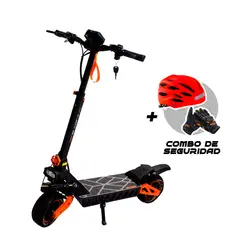 JEFF BIKE - SCOOTER ELÉCTRICO M6 MAX 1500W MOTOR  + COMBO DE SEGURIDAD CASCO CON LUCES Y GUANTES