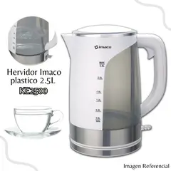 Imaco - Hervidor plastico 2.5L blanco Imaco KE2500