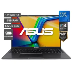 ASUS - Laptop Asus Vivobook 16 Intel Core 9 270H 16GB 512GB SSD 16" WUXGA Win11.