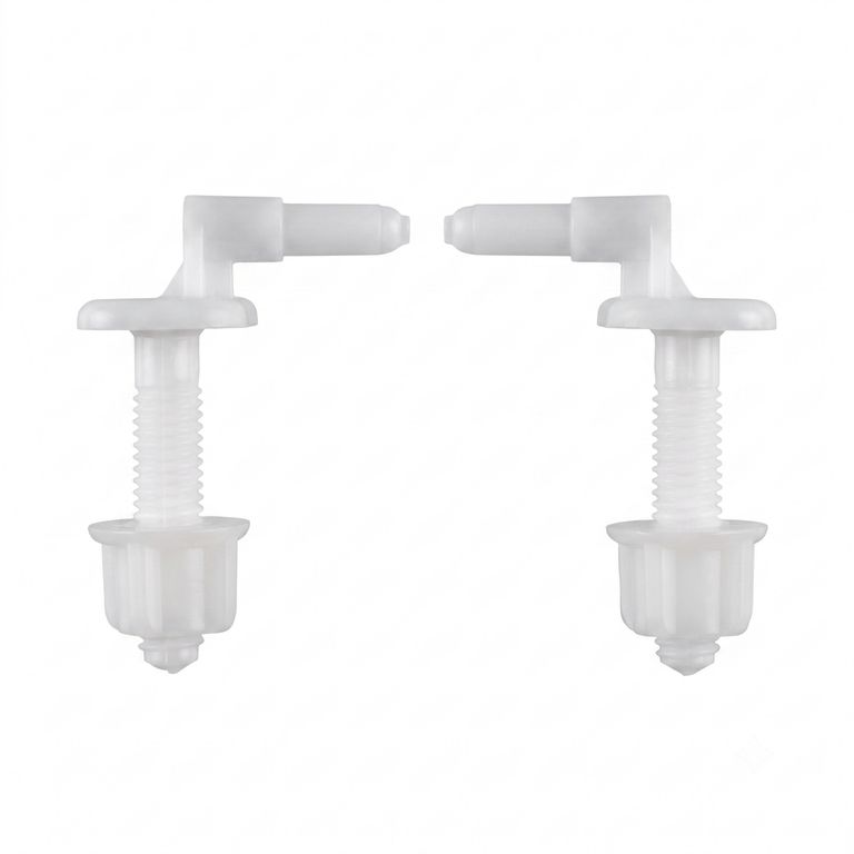 Bisagra Fija Blanca para Asiento de Inodoro