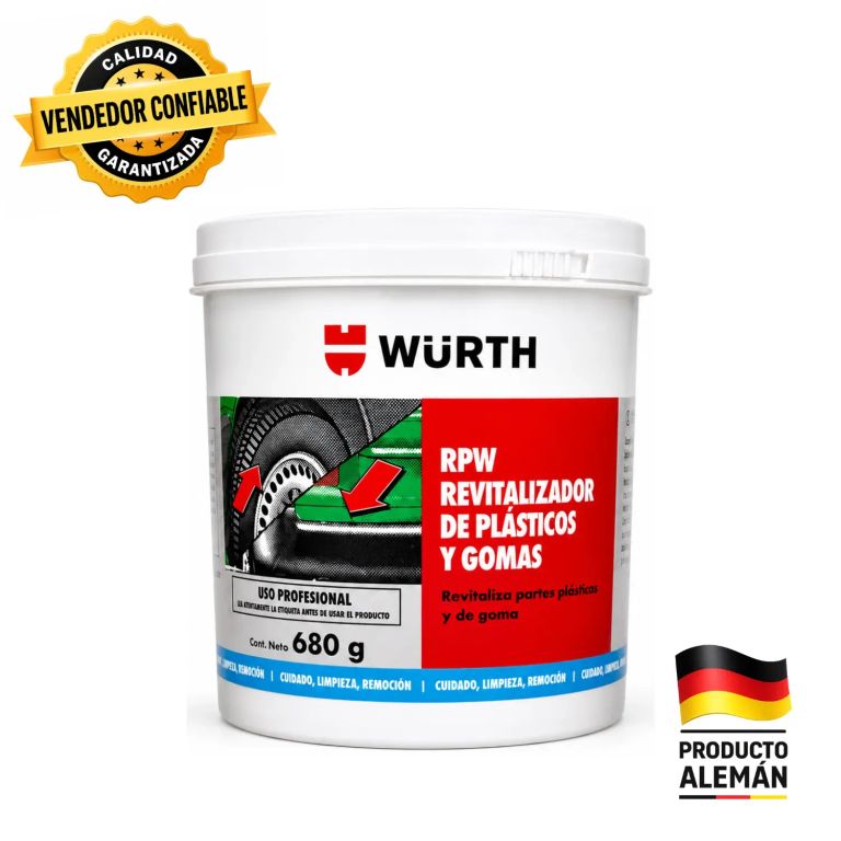 Wurth RPW Revitalizador de Plásticos y Gomas de 680g