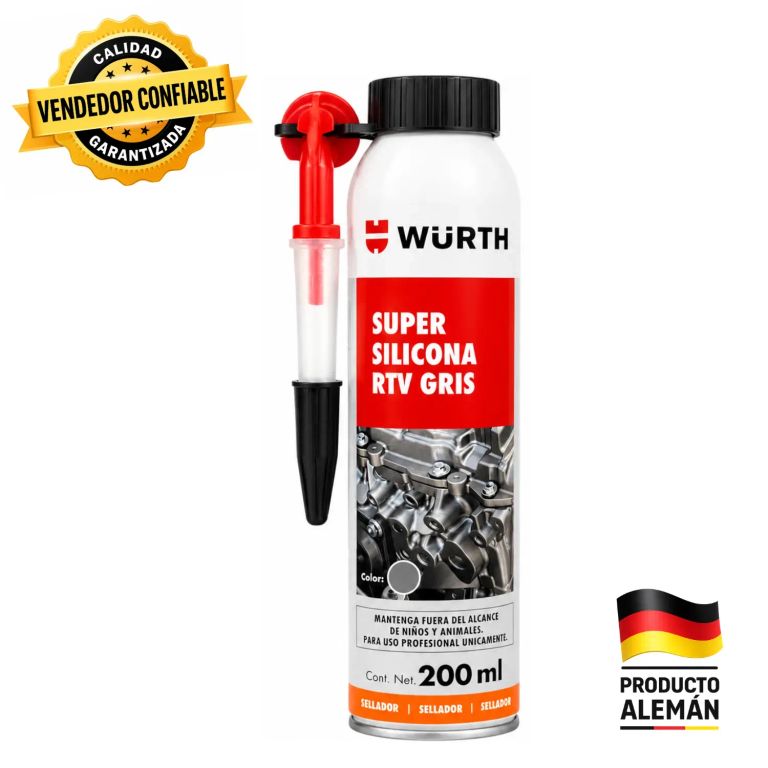 Wurth Súper Silicona RTV Gris de 200ml
